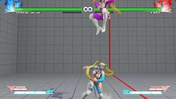 △通常投げをジャンプでかわされたら